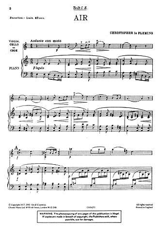Air And Dance (Treble Clef)